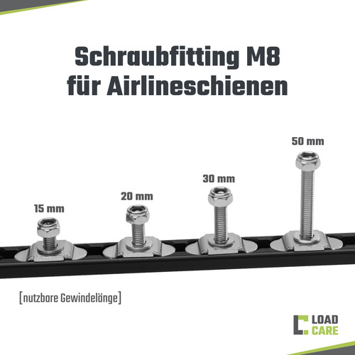 Loadcare schraubfitting - schraubfitting, m8