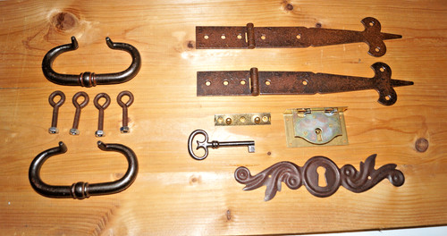 Truhenbeschläge komplettset - truhenbeschläge,