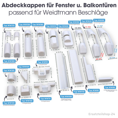 Abdeckkappen passend für - ,,
