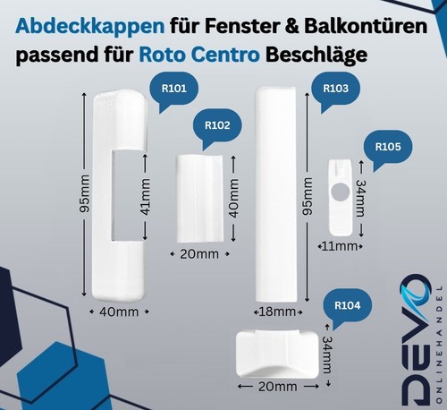 Abdeckkappen passend für - , roto